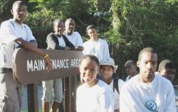 The summer Youth Conservation Corps team. 